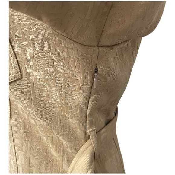 VTG RoccoBarocco Monogram Dress | Size 6 | Belted Soft Denim Button Down - Picture 12 of 15